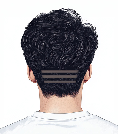 >비절개 모발이식 컷