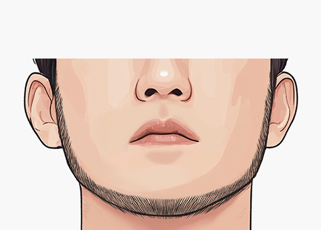 칼날형 구레나룻